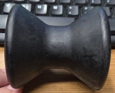 Yates 3143 Bow Roller 3"x3" Black Rubber Boat Trailer Roller Fits 1/2" Shaft