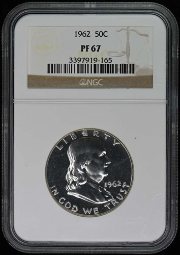1962 Franklin Half Dollar 50C NGC PR67