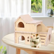 Winziges Hamster-Labyrinth-Holzhaus, einfache Installation, Spielzeug,
