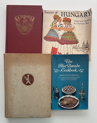 Vintage European Cookbook Lot 4 Hungarian German Cuisine Central Eastern 1950s