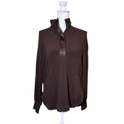 Varley Roeder Half Zip Midlayer Pullover Brown Long Sleeve Athleisure Women s XS