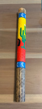 Rain Stick Traditional Painted 20" Natural Wood Crooked Chilean Cactus