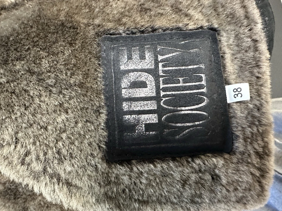 Lammfell Winterjacke Damen Gr.38 Schwarz - Bild 3 von 4