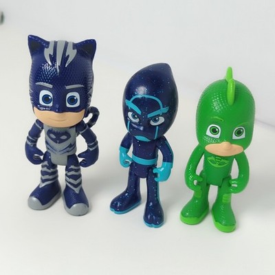 PJ Masks Catboy Night Ninja Gekko Figures Lot of 3 Frog Box eOne