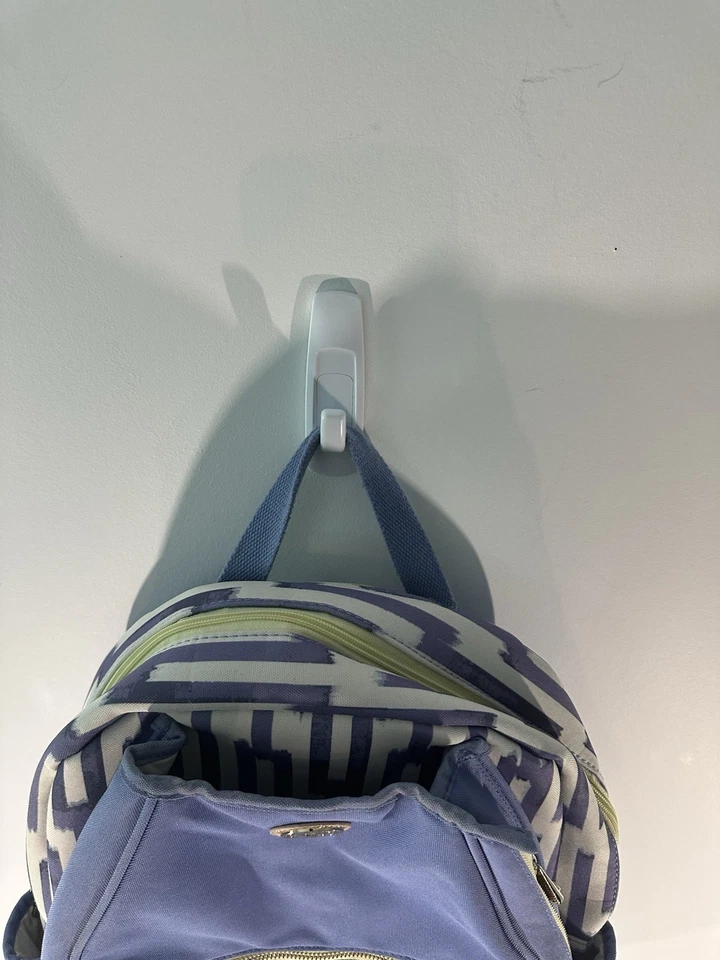 Mochila Bolso de Mano Spartina 449 Cuero Azul/Púrpura/Neón Estampado Abstracto Pañales Foto 2 de 4