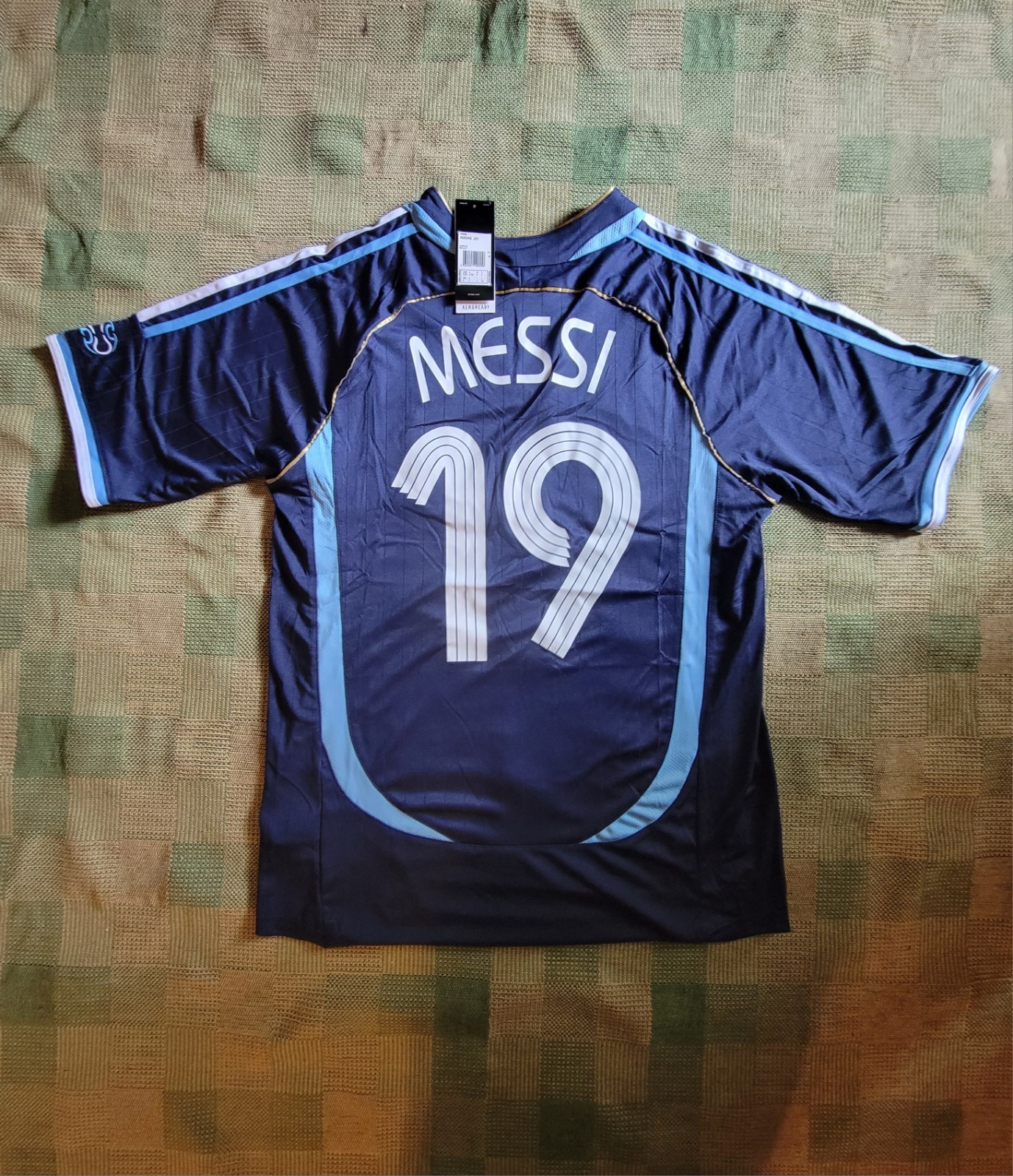 2005/07 ARGENTINA MESSI #19 AWAY SHIRT SIZE L ADIDAS