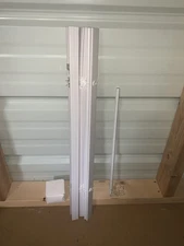 AIRLAJYID Cordless Vinyl Mini L Blinds 23" W x 36" H, 1" Slat White Horizonta