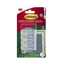 Command Christmas Light Clips Pack Of 8 Clips & 10 Small Strips 17017CLRAWPU