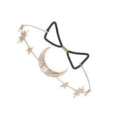 Stars Moon Crown Rhinestone Tiara Bridal Hair Crown Durable Wedding Accessories