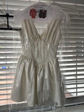 House of CB White Emmiliette Mini Dress Size Small