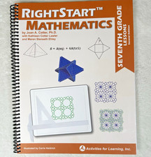 RightStart Mathematics Level G Lessons 2nd Edition Spiral Like New