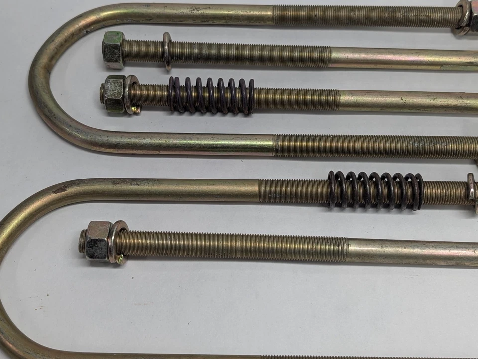 4 Rear Drop 3" Axle Flip Relocator Lowering U-Bolt Hardware 10.5" Overall Length - Image 3 of 4