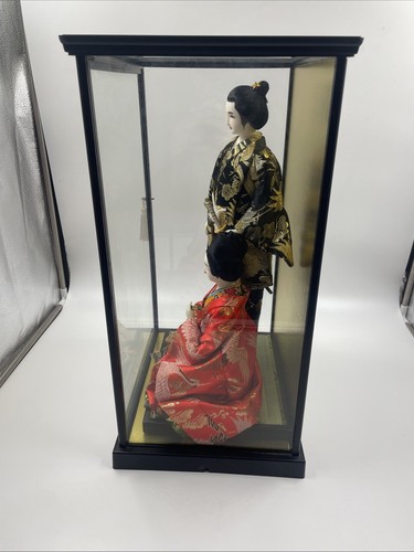 Muñeca Ryukyu 琉球人形 Príncipe Princesa Vitrina Pareja Casada De Colección - Imagen 14 de 17