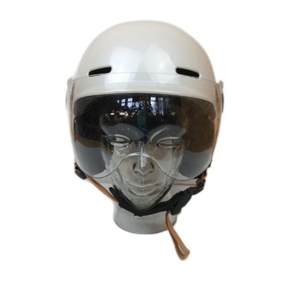 CASR Fahrradhelm LED Glow Rollerhelm Visier Abnehmbare Ohrenklappen 58-61cm