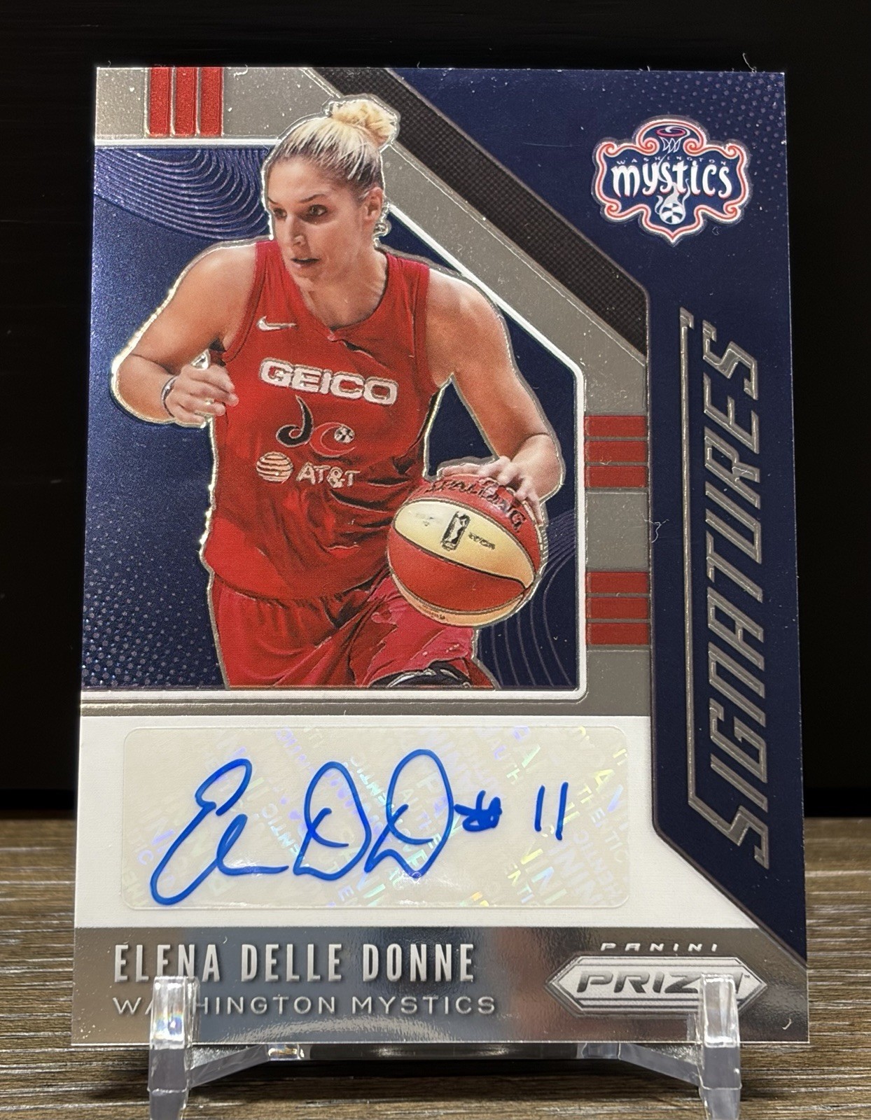 2020 Prizm WNBA Elena Delle Donne Signatures Auto #SG-EDD Mystics