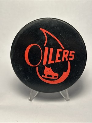 Vintage Tulsa Oilers CHL Official Hockey Puck Made In Czech