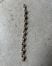 9ct gold and diamond tulip bracelet