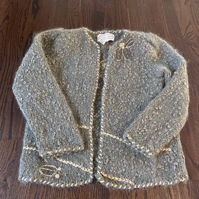 Vintage Adrienne Vittadini For Neiman Marcus Mohair  Cardigan STUNNING Size S