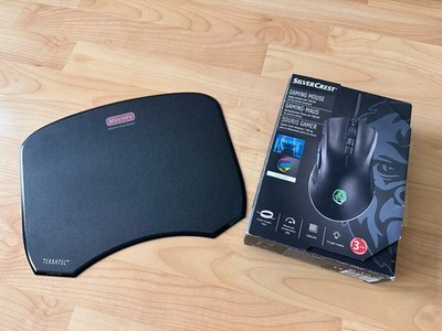   SilverCrest Gaming Maus SGMR A1 + Mystify Terratec Mauspad   gebraucht