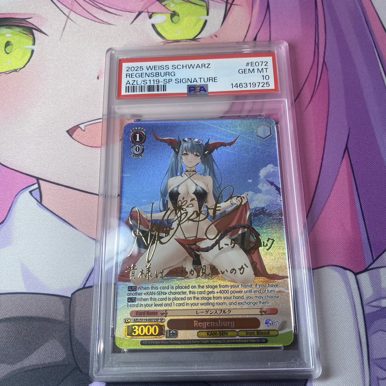PSA 10 Regensburg SP ENGLISH Azur Lane Vol 2 WS EN Weiss Schwarz