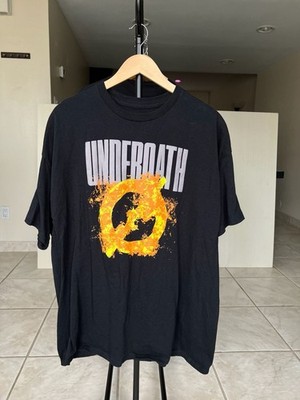 Underoath Band T-Shirt Size XXL Black Graphic Logo Tee