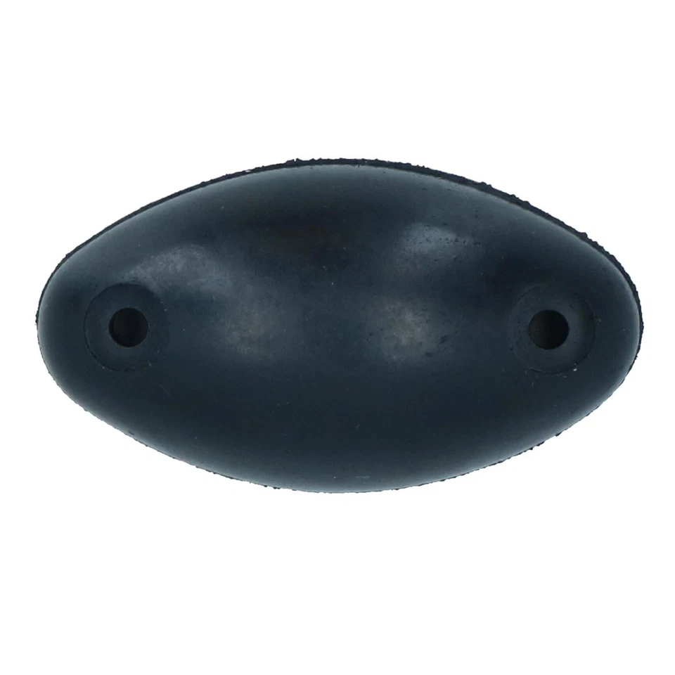 Fermo paraurti ovale in gomma stand off 22 mm per rimorchi box cavalli 1 pz - Immagine 2 di 4