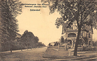 Berlin Zehlendorf Restaurant Deutsche Haus Charlottenburger and Berliner Strasse 