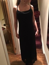 Long Black Maxi Evening Gown/dress. Christmas. Party. Elegant. S