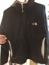 The North Face Fleece Full Zip Hoodie Jacket Womens M Black