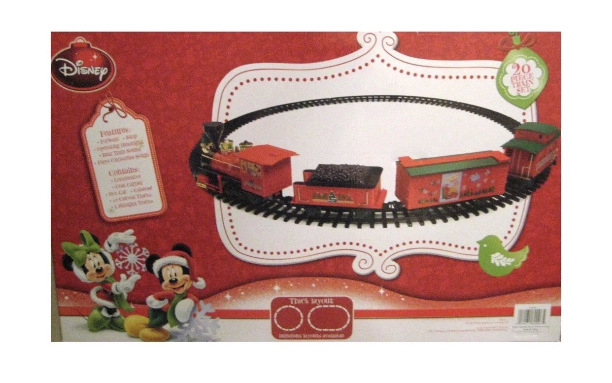 disney battery operated christmas train set