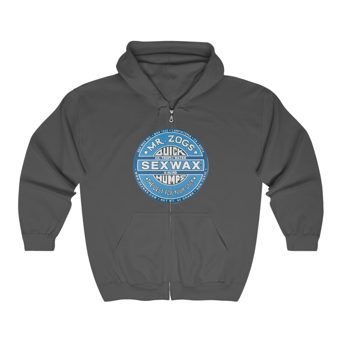 Mr. Zogs Sex Wax Blue Logo Zip-Up Hoodie Outlaw Surf | eBay