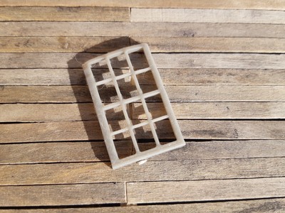 3D industrial window 42'' x 92'' - 12 pane in G/O/S/HO/N scale