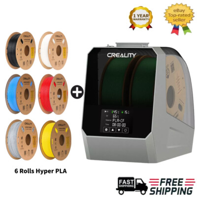 Creality Space Pi Filament Dryer Box for 2 Spools,6 Rolls PLA Filaments Bundle