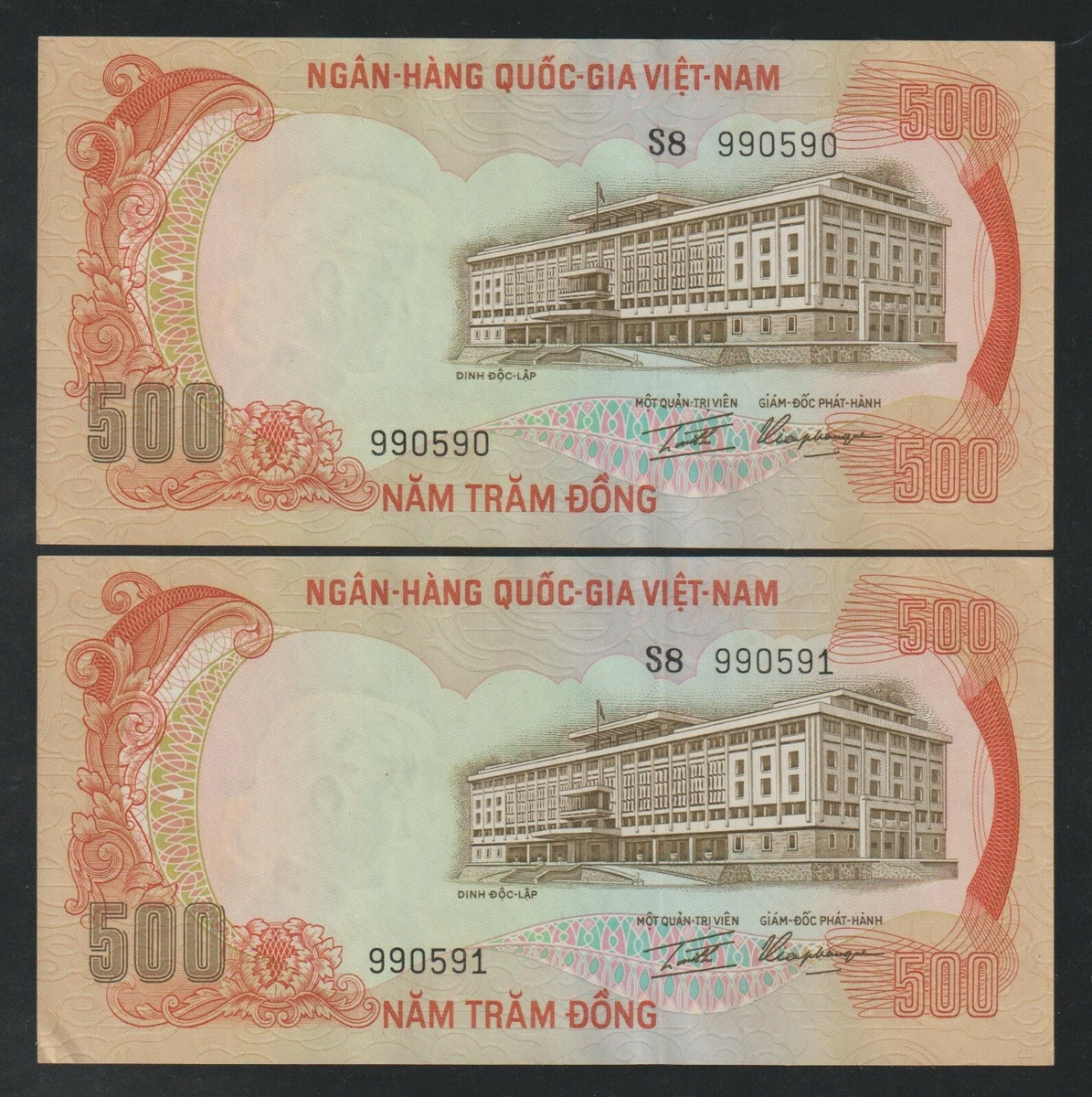 Vietnamese Paper Money 500 ₫ Denomination 1972 for sale | eBay