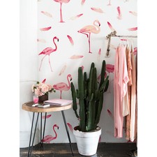 Flamingo Adhesive removable wallpaper Self adhesive Wall Mural Decal