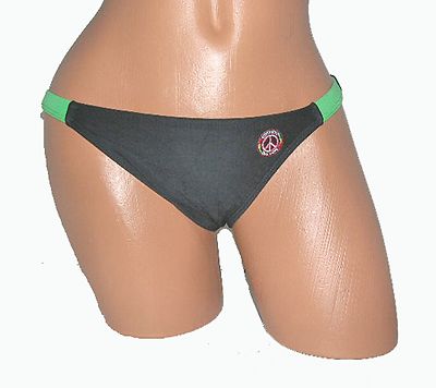 Cover NEW Black Women's Juniors M Medium 6 8 Swimsuit Bikini Bottom $46 S407