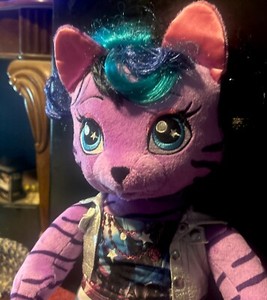 2015 Build a Bear Workshop BABW Plush Teegan HG Honey Girl Rock Star Purple 19"