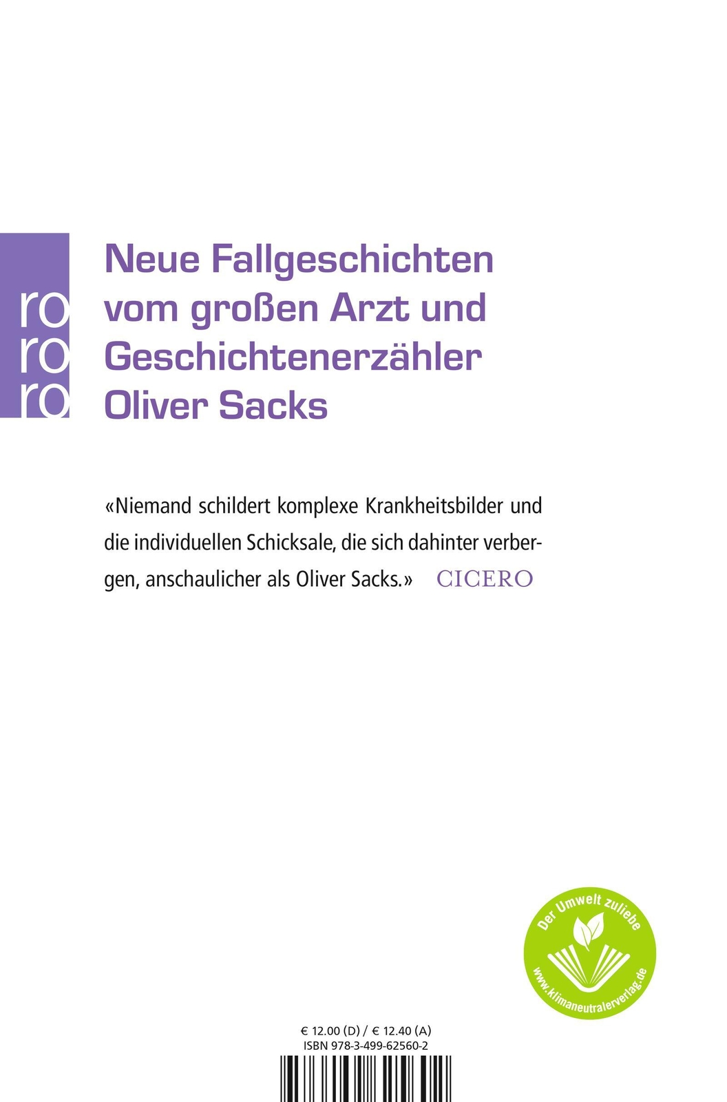 Thumbnail - Das Innere Auge | Neue Fallgeschichten | Oliver Sacks | Taschenbuch |