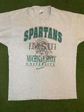 90s Michigan State Spartans - Vintage College T-Shirt XL 