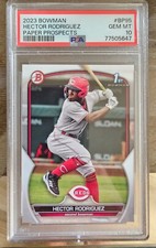 🔥2023 Bowman MLB #BP95 Hector Rodriguez 1st Bowman PSA 10 Low Pop 4 Clean Case