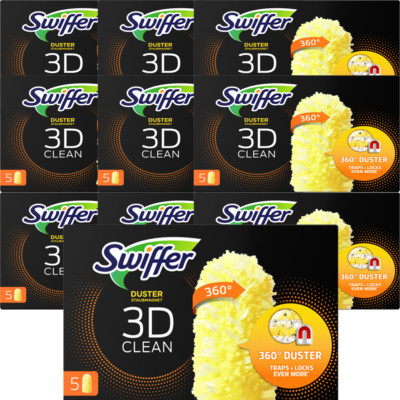 10 x Swiffer Duster Staubmagnet 3D Clean 5er-Pack