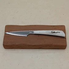 FINE-CUT STAG CUTLERY DEER ANTLER TABLE KNIFE HANDCRAFTED from JAPAN #4