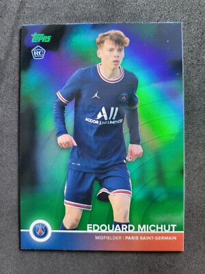 2021-22 Topps Paris Saint-Germain Team Set, Edouard Michut, /99, Rookie