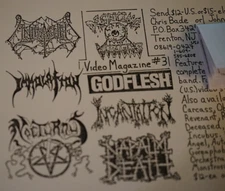 Decaying Visions Vintage Death Metal Videozine Flyer Ad 1991 Signed By Me