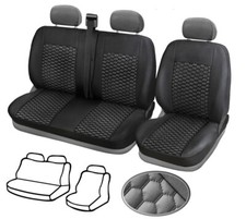 1+2 Sitzbezüge aus Öko-Leder für Peugeot Boxer Citroen Jumper 2006-2019 Neu Top