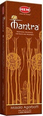 Hem Mantra Masala  Incense Sticks Handmade Natural Fragrance AGARBATTI 6x20 Pack