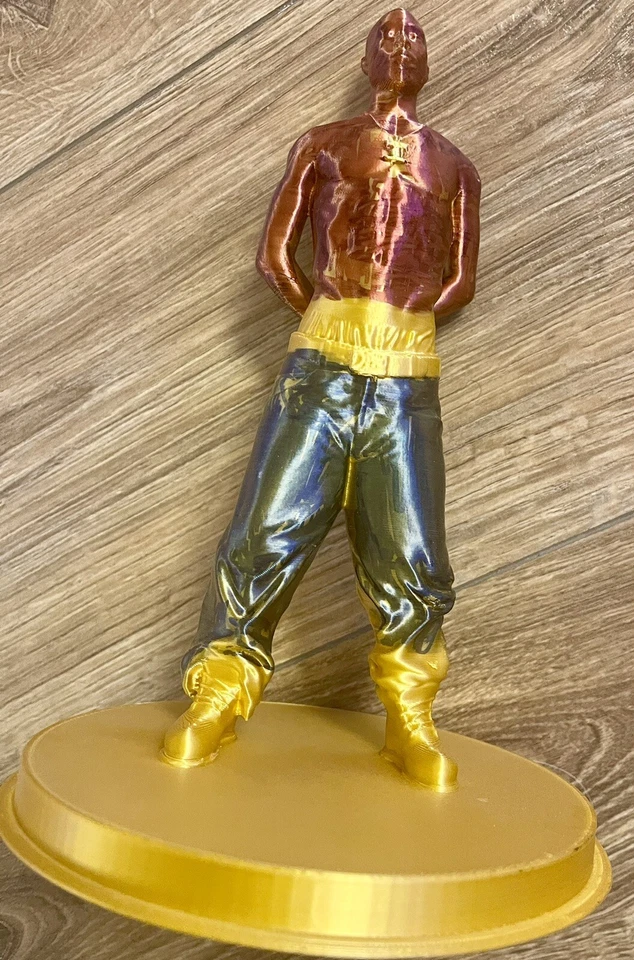 "FIGURA TUPAC SHAKUR 3D PERSONALIZADA 13"" DEATH ROW RECORDS 2PAC~RARA~RAP~HIP-HOP" Foto 3 de 4