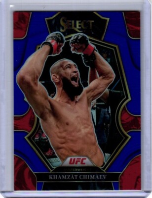 2023 Panini Khamzat Chimaev Blue Select /199 Super Short Print