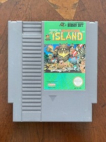 AUTHENTIC! Adventure Island (NES, 1988) Cleaned, Tested, Working. Very Nice!