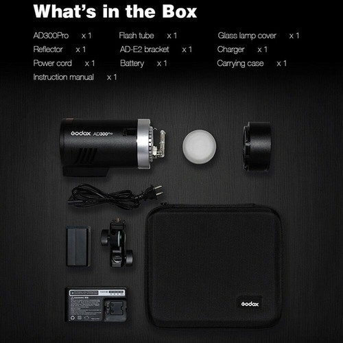 Godox AD300pro 2.4G TTL 300Ws Li-ion Battery Strobe Outdoor Flash +Xpro Trigger - Picture 9 of 10